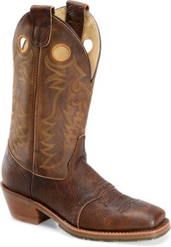 Bison Old Town Double H Boot 13 Inch Domestic Wide Square Toe Ice Buckaroo